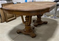 Double Pedestal Extendable Dining Table
