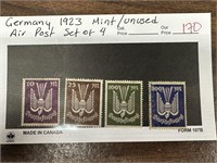 1923 GERMANY STAMPS AIR POST SET OF 4