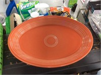 Orange fiesta ware serving dish