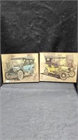 2 Vtg Auto Plaques