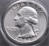 1962 D CH BU WASHINGTON QUARTER