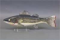 George Aho 16.75" Walleye Fish Spearing Decoy,