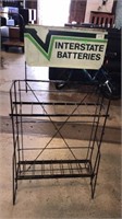 Interstate batteries vintage rack