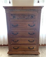 CHEST OF DRAWERS 57.5" H X 40" W X 19" D IRON