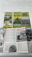 Very old John Deere 1 paper brochure lot