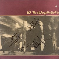 U2 Signed record Unforgettable Fire