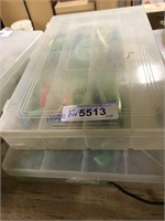 Pair of tackle organizers w/ tackle