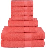 GLAMBURG Ultra Soft 8-Piece Towel Set