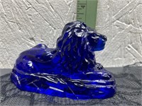 Fenton Cobalt Blue Lion