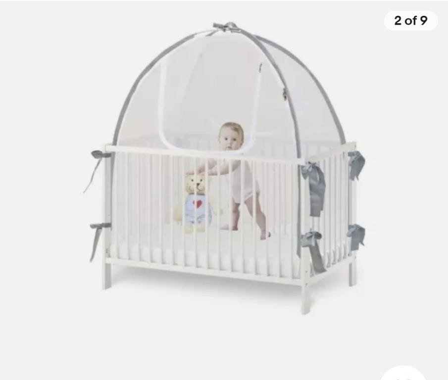 Baby Crib Mosquito Net Cover, Grey

*appears