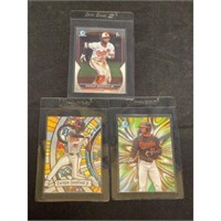 (3) 2024 Enrique Bradfield Jr. Rookies And Inserts