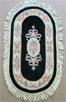 Hand Knotted Oval Rug