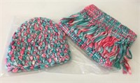 Hand Knit Hat & Scarf Set