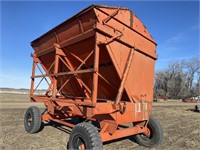 12' high dump wagon, some rust holes