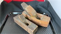 Antique wood planes, lot of two, larger one is 8“