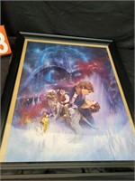 .FRAMED STAR WARS POSTER