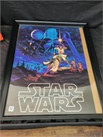 .FRAMED STAR WARS POSTER