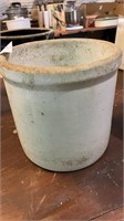 Vintage crock - 7 inches h.- ** some cracking **