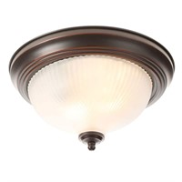 $13  11 in. 2-Light Oil-Rubbed Bronze Flush Mount