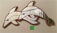 Mirror Dolphins wall art