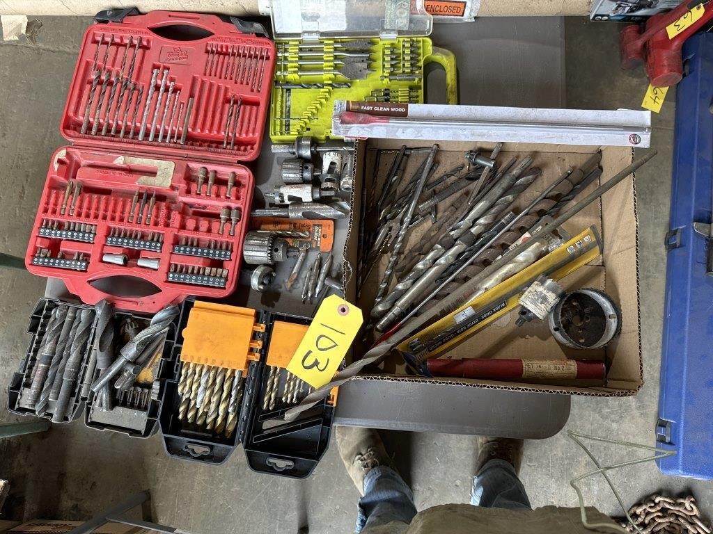 Drill Bits, Chucks, Sets