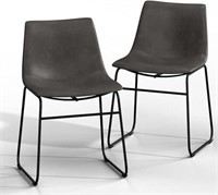 NicBex Dining Chair Set of 2, Grey