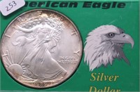 1986 SILVER EAGLE GEM