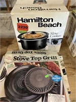 5 Qt Hamilton Beach Slow Cooker, Cuisinart Contour