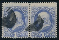 USA #134 PAIR USED AVE-FINE