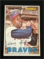 1967 Topps Hank Aaron Card #250 HOF 'er