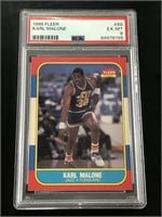 1986 Fleer Karl Malone Rookie Card The Mailman HOF