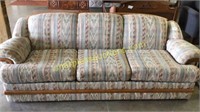 Patterned 3 seat couch