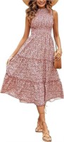 NEW $40 (XL) Summer Sleeveless Smocked Dress