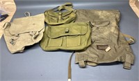 US Green & Tan Canvas Bags