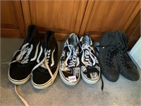 THE WALL VANS SZ. 11 AND CONVERSE SZ. 11 LIKE NEW