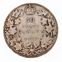 Canada 1916 Silver 50 cents