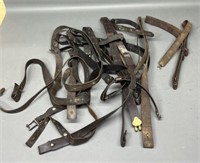 11 Old Military Leather Rifle Slings