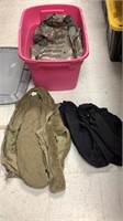 Army clothing unknown size, jackets, pants