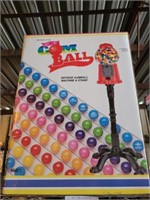 NEW IN BOX GUM BALL MACHINE WITH STAND