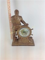 FDR Spelter Mantel Clock