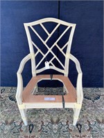 Bamboo & Rattan Chippendale Arm Chair Unfinished