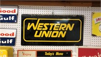 Double sided western union sign