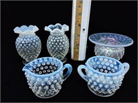 Moonstone (3) Small Vases & Cream & Sugar