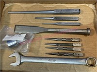 Blue-Point 11/16 wrench -Craftsman punches -etc