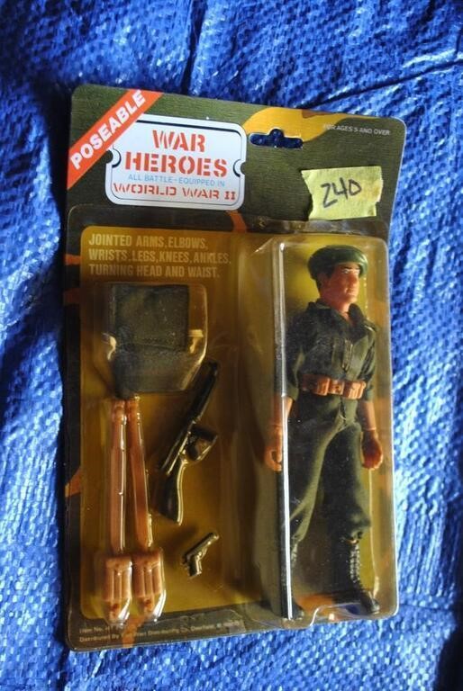 poseable war heroes ww2 doll new in box