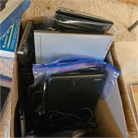 Assortment of laptops and chargers