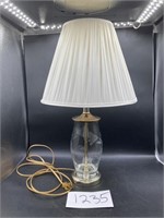 Etched Glass Lamp-20"