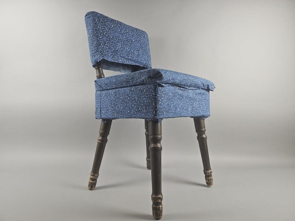 Vintage DIY Upholstered Sewing Chair