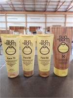 (4) Sun Bum Sunscreen Lotions SPF 50 & 70