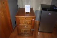 Oak 2 Drawer File Cabinet